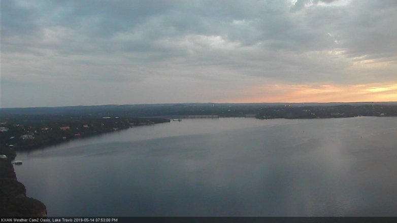 Lake Travis webcam, May 14, 2019 6:55 PM CT
