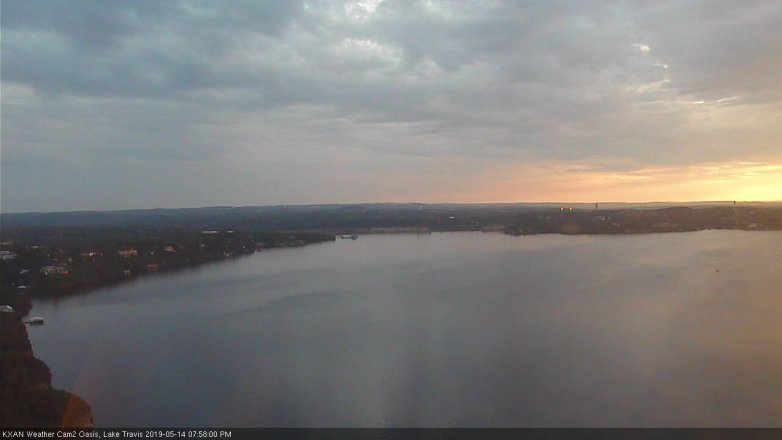 Lake Travis webcam, May 14, 2019 7:00 PM CT