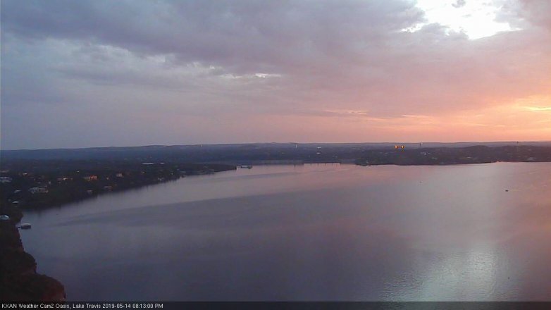 Lake Travis webcam, May 14, 2019 7:15 PM CT