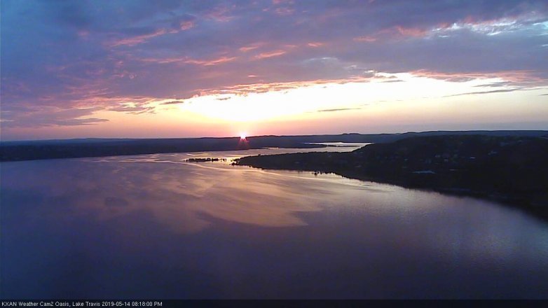 Lake Travis webcam, May 14, 2019 7:20 PM CT