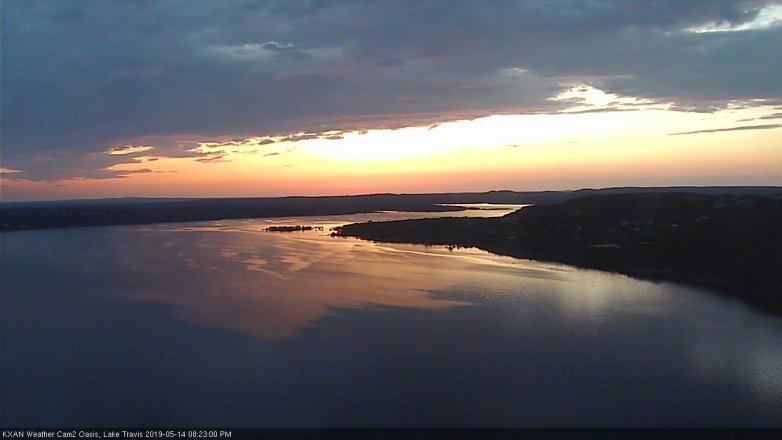 Lake Travis webcam, May 14, 2019 7:25 PM CT