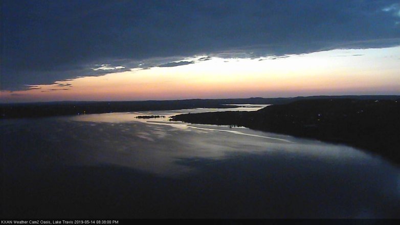 Lake Travis webcam, May 14, 2019 7:40 PM CT