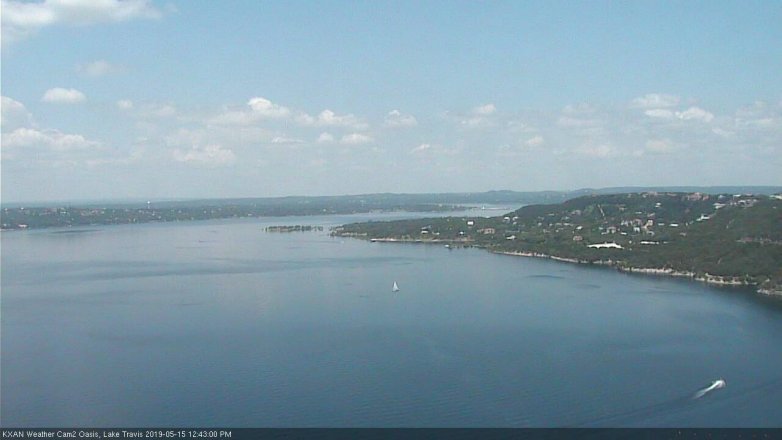 Lake Travis webcam, May 15, 2019 11:45 AM CT