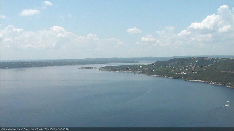 Lake Travis webcam, May 15, 2019 1:10 PM CT