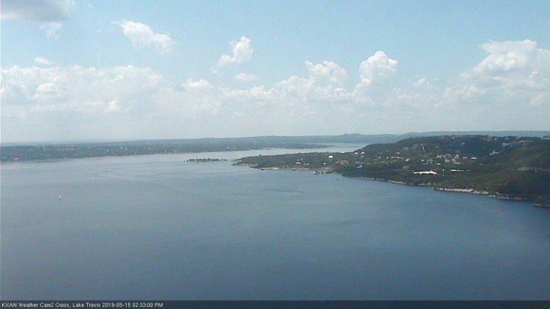 Lake Travis webcam, May 15, 2019 1:35 PM CT