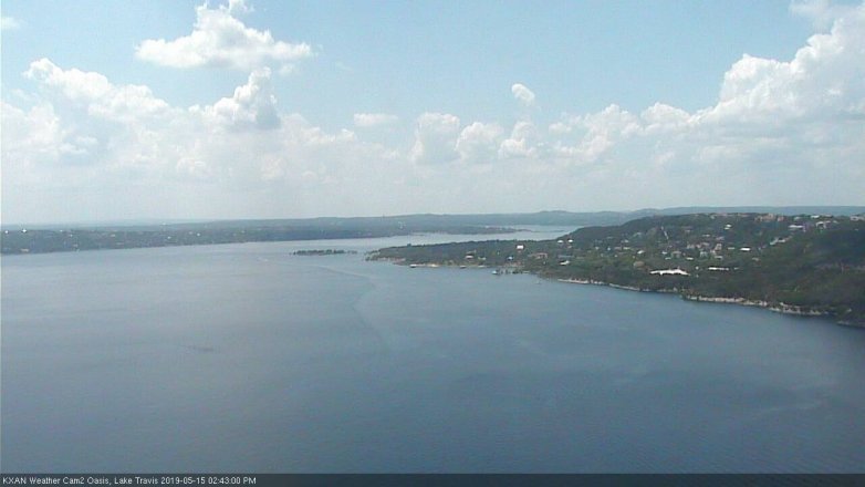 Lake Travis webcam, May 15, 2019 1:45 PM CT
