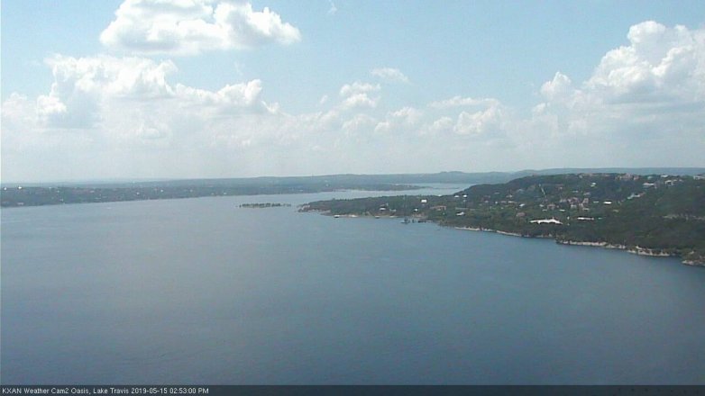 Lake Travis webcam, May 15, 2019 1:55 PM CT