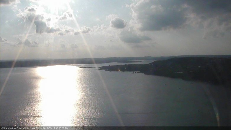 Lake Travis webcam, May 15, 2019 5:40 PM CT