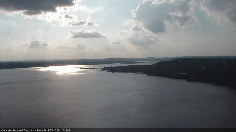 Lake Travis webcam, May 15, 2019 5:45 PM CT