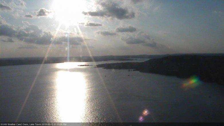 Lake Travis webcam, May 15, 2019 6:15 PM CT