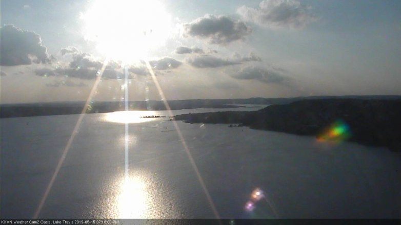Lake Travis webcam, May 15, 2019 6:20 PM CT