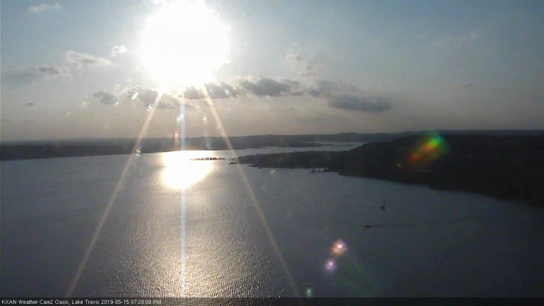 Lake Travis webcam, May 15, 2019 6:30 PM CT