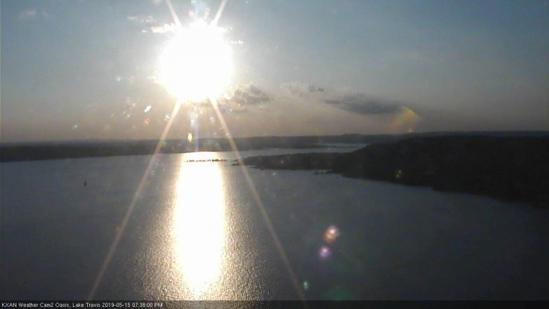 Lake Travis webcam, May 15, 2019 6:40 PM CT