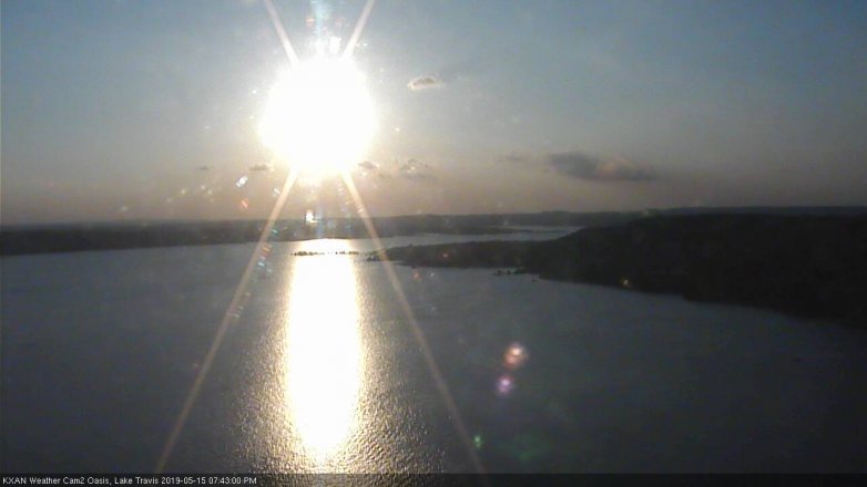 Lake Travis webcam, May 15, 2019 6:45 PM CT
