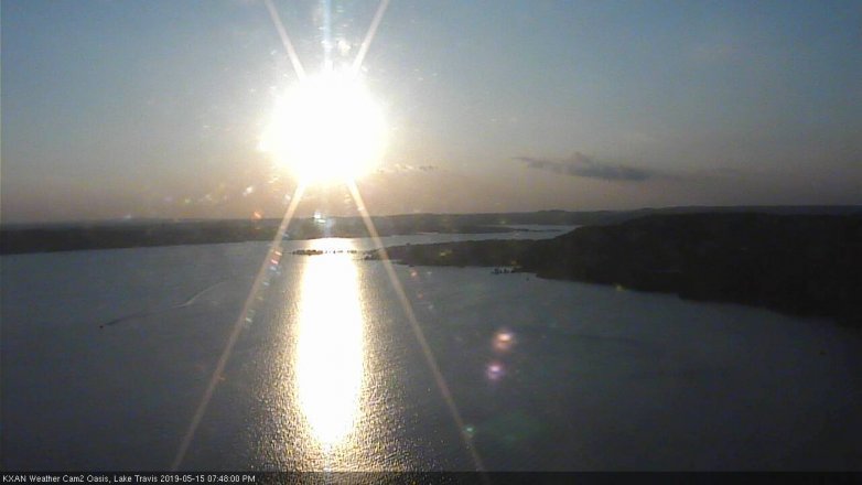 Lake Travis webcam, May 15, 2019 6:50 PM CT