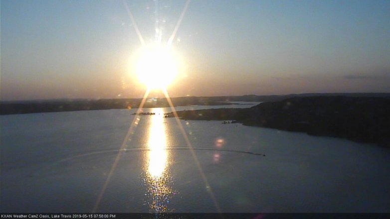 Lake Travis webcam, May 15, 2019 7:00 PM CT