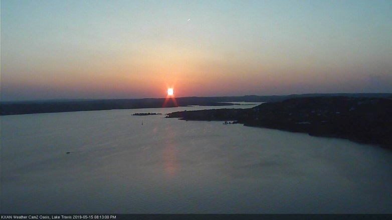 Lake Travis webcam, May 15, 2019 7:15 PM CT