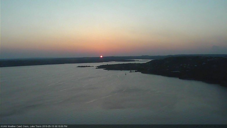 Lake Travis webcam, May 15, 2019 7:20 PM CT