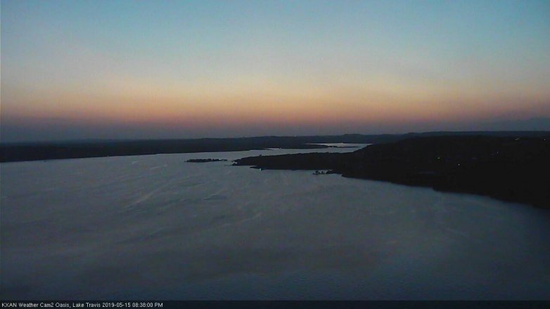 Lake Travis webcam, May 15, 2019 7:40 PM CT