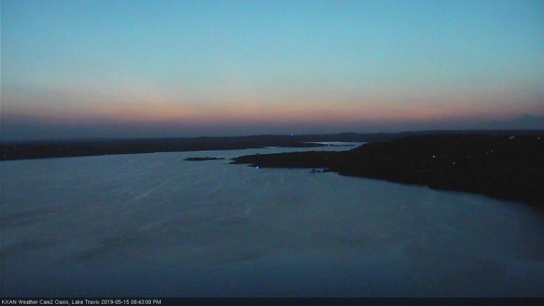 Lake Travis webcam, May 15, 2019 7:45 PM CT