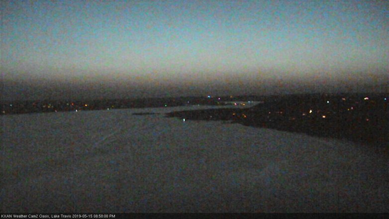 Lake Travis webcam, May 15, 2019 8:00 PM CT