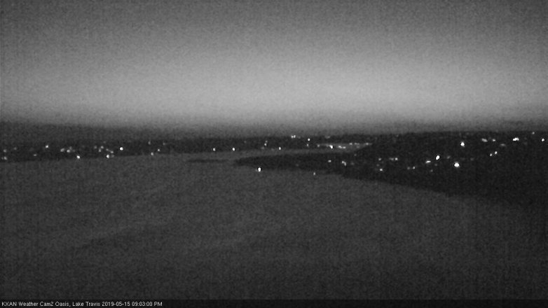 Lake Travis webcam, May 15, 2019 8:05 PM CT