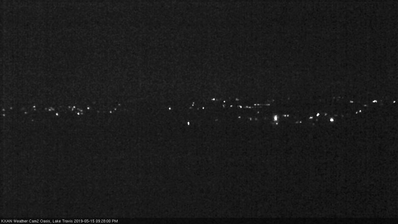 Lake Travis webcam, May 15, 2019 8:30 PM CT