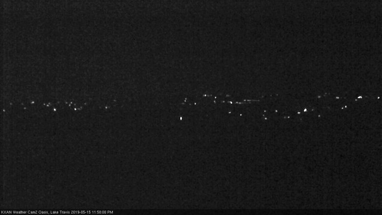 Lake Travis webcam, May 15, 2019 11:00 PM CT