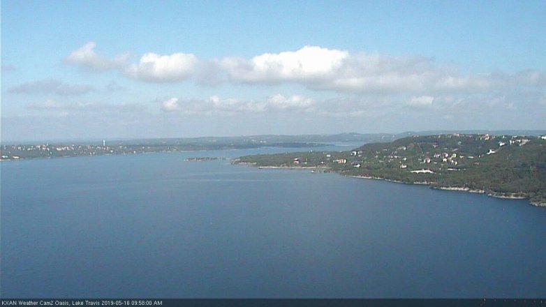 Lake Travis webcam, May 16, 2019 9:00 AM CT