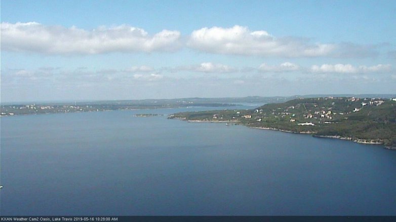 Lake Travis webcam, May 16, 2019 9:30 AM CT