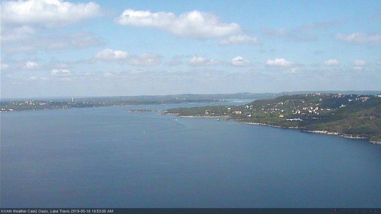 Lake Travis webcam, May 16, 2019 9:55 AM CT