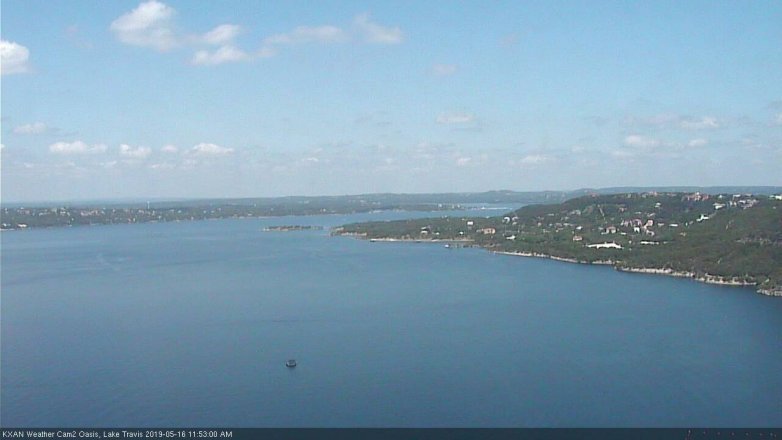 Lake Travis webcam, May 16, 2019 10:55 AM CT