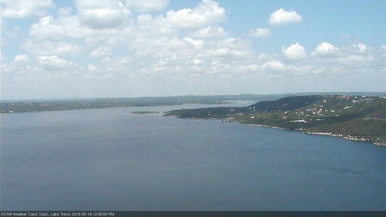 Lake Travis webcam, May 16, 2019 12:00 PM CT