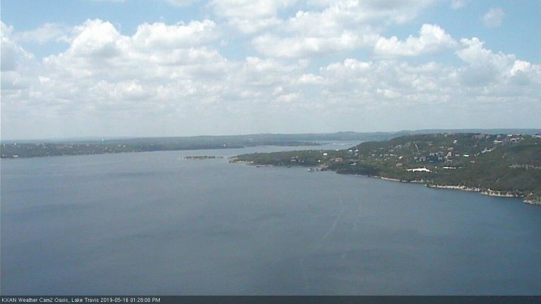 Lake Travis webcam, May 16, 2019 12:30 PM CT