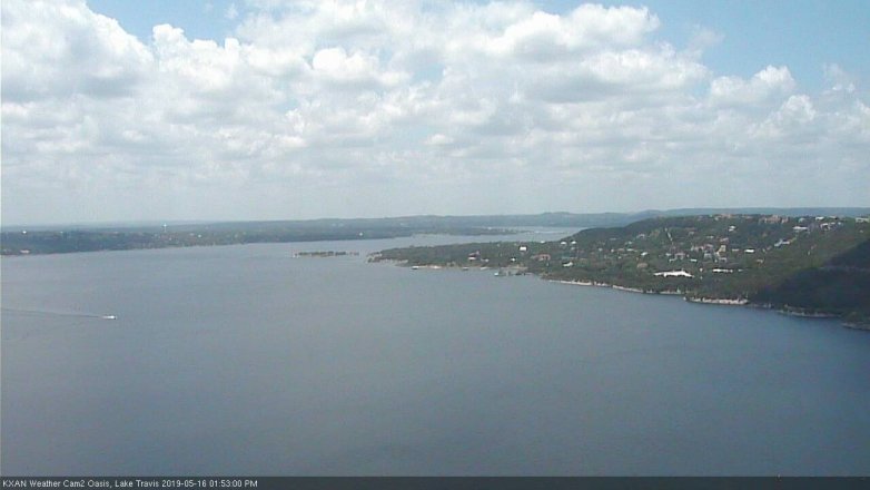 Lake Travis webcam, May 16, 2019 12:55 PM CT
