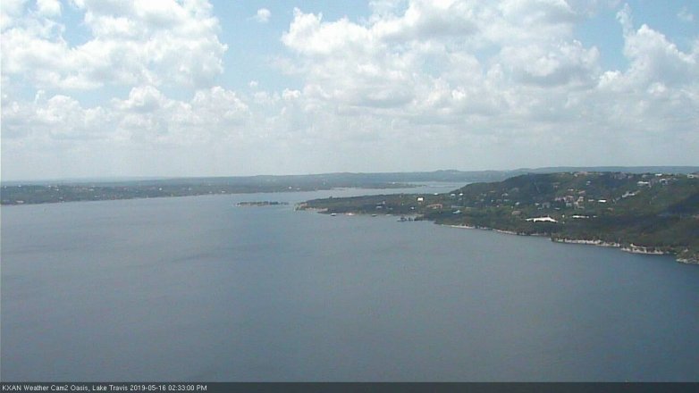 Lake Travis webcam, May 16, 2019 1:35 PM CT