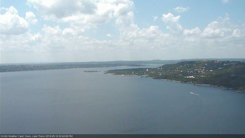 Lake Travis webcam, May 16, 2019 1:45 PM CT