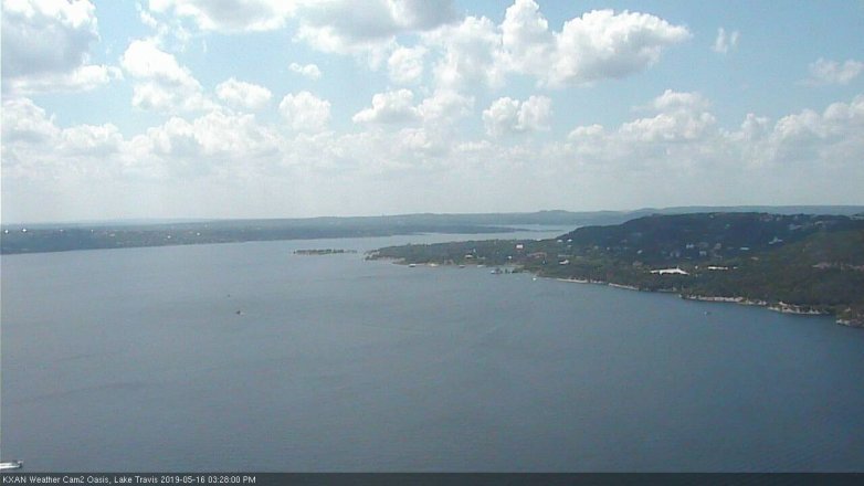Lake Travis webcam, May 16, 2019 2:30 PM CT