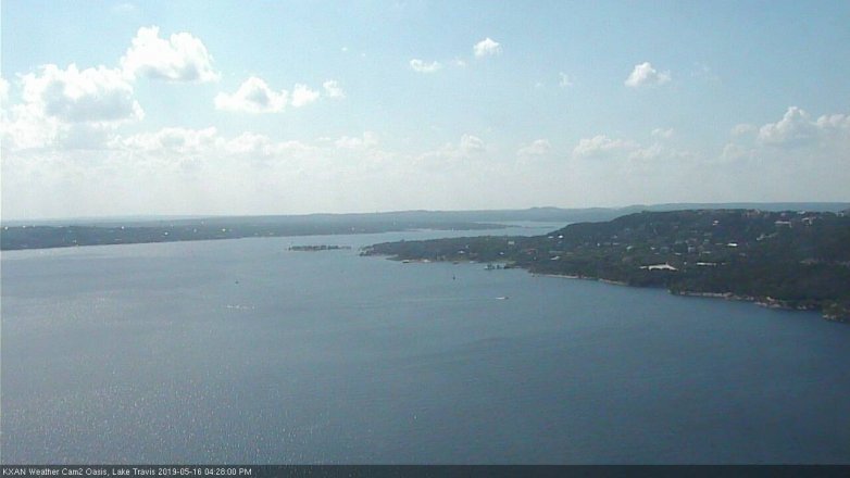 Lake Travis webcam, May 16, 2019 3:30 PM CT