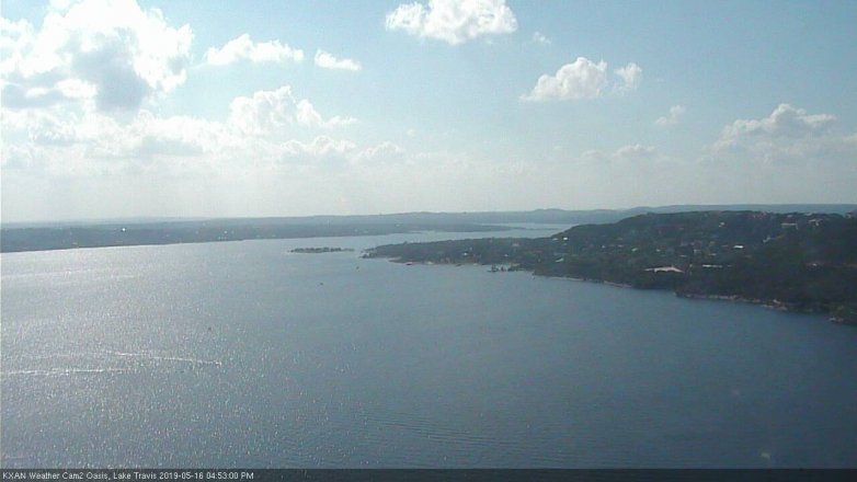 Lake Travis webcam, May 16, 2019 3:55 PM CT