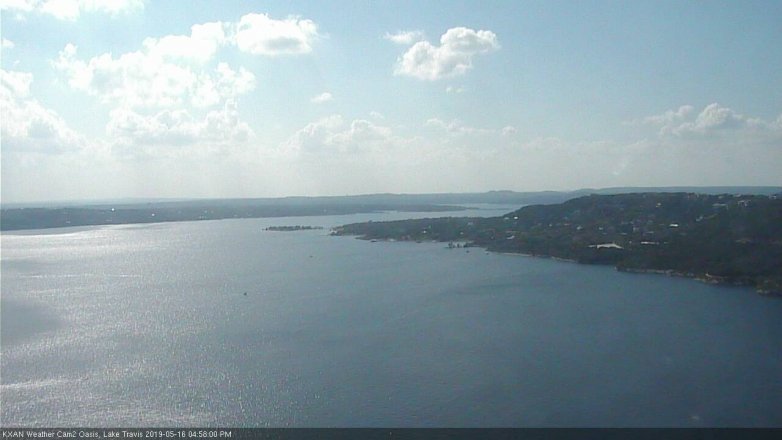 Lake Travis webcam, May 16, 2019 4:00 PM CT