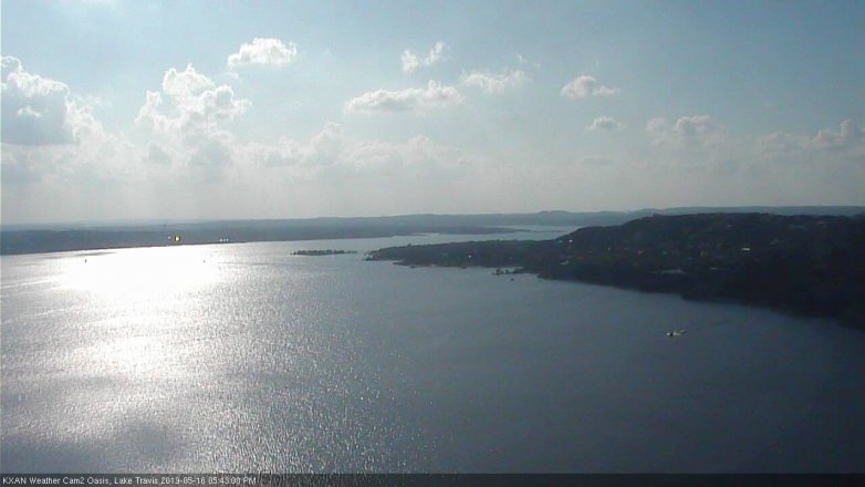Lake Travis webcam, May 16, 2019 4:45 PM CT