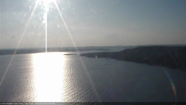 Lake Travis webcam, May 16, 2019 5:45 PM CT