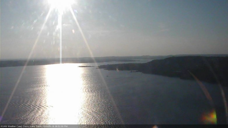 Lake Travis webcam, May 16, 2019 5:55 PM CT
