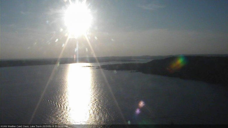 Lake Travis webcam, May 16, 2019 6:30 PM CT