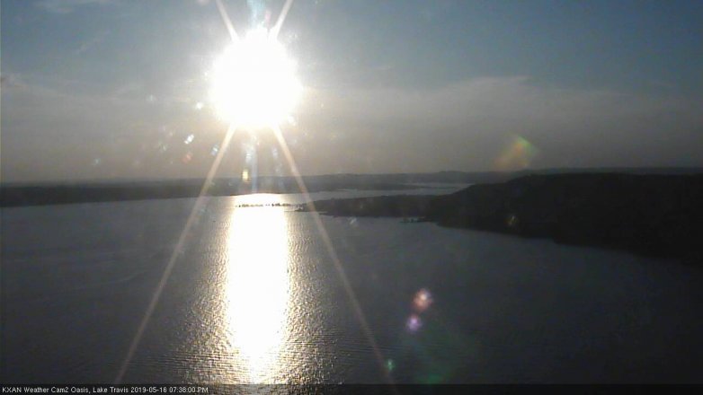 Lake Travis webcam, May 16, 2019 6:40 PM CT