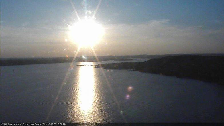 Lake Travis webcam, May 16, 2019 6:50 PM CT