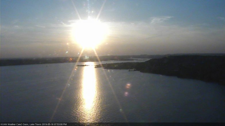 Lake Travis webcam, May 16, 2019 6:55 PM CT