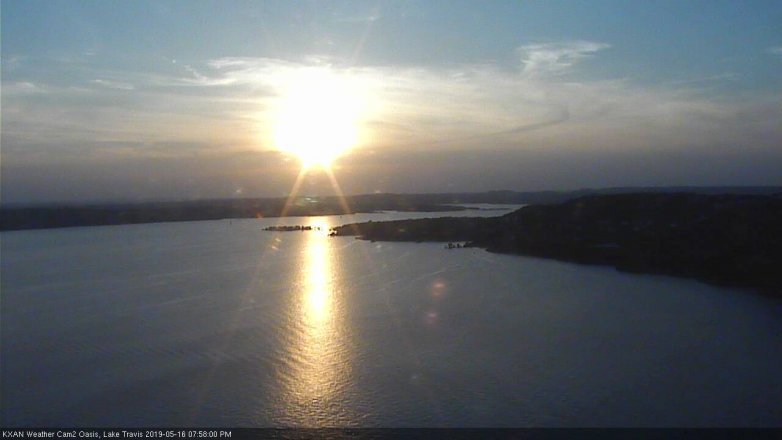 Lake Travis webcam, May 16, 2019 7:00 PM CT
