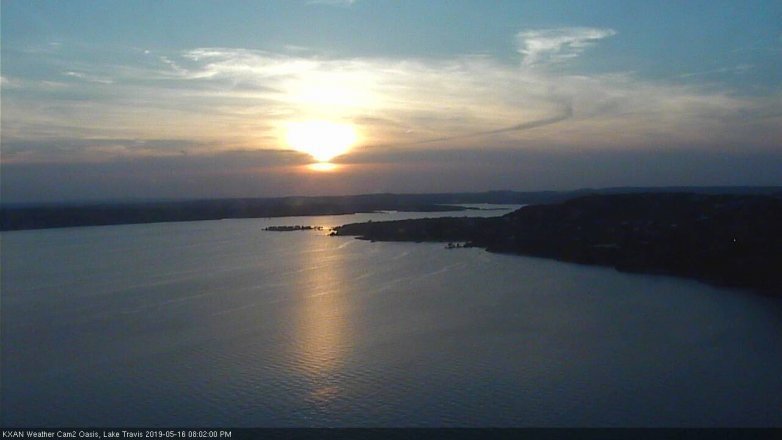 Lake Travis webcam, May 16, 2019 7:05 PM CT
